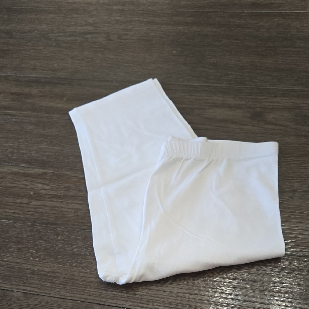 Zenana Outfitters White Stretch Leggings - Elastic Waist